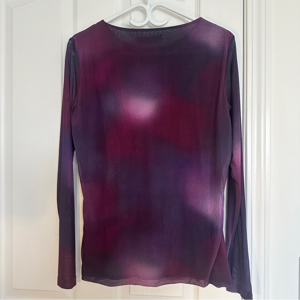 Women's Purple Long Sleeve Top Large - Picture 7 of 7